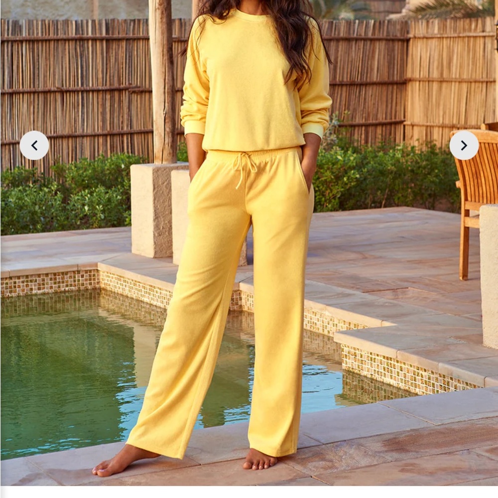 Melissa Odabash Betty Yellow Trousers Sz S